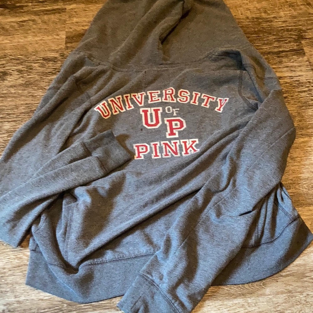 A size large Pink zip up fleece.
